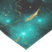 Verbluffende Waterverf Groene en goudmarmer Melkwe Tafelkleed (Gekanteld)