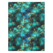 Verbluffende Waterverf Groene en goudmarmer Melkwe Tafelkleed (Voorkant)