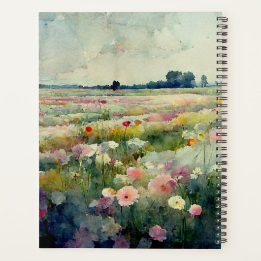 Verbluffende Waterverf landschapskunst Planner (Achterkant)