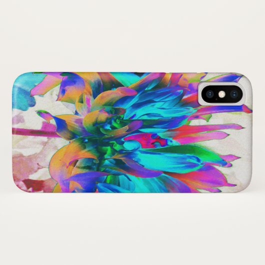 Verbluffende Waterverf regenboog Cactus Dahlia Case-Mate iPhone Case (Achterkant (horizontaal))