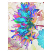 Verbluffende Waterverf regenboog Cactus Dahlia Tafelkleed (Voorkant)