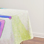 Verbluffende Waterverf regenboog Cactus Dahlia Tafelkleed (Voorbeeld)