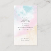 Verbluffende Waterverf veegt marketing promotie af Visitekaartje (Achterkant)