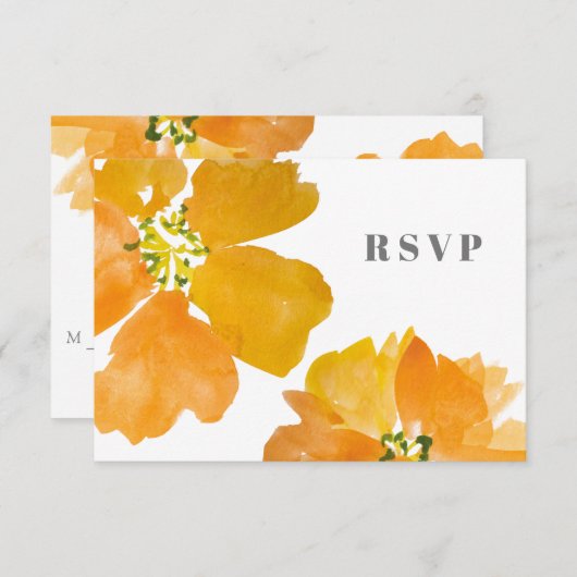 Verbluffende Waterverf ventilator moderne RSVP (Voorkant / Achterkant)