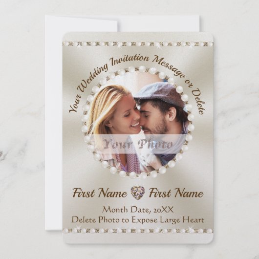 Verbluffende, weduwende FOTO-kaarten, Kaart (Voorkant)