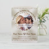 Verbluffende, weduwende FOTO-kaarten, Kaart (Staand voorkant)