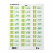 Verbluffende weergave van het logo van spirulina v etiket (Full Sheet)