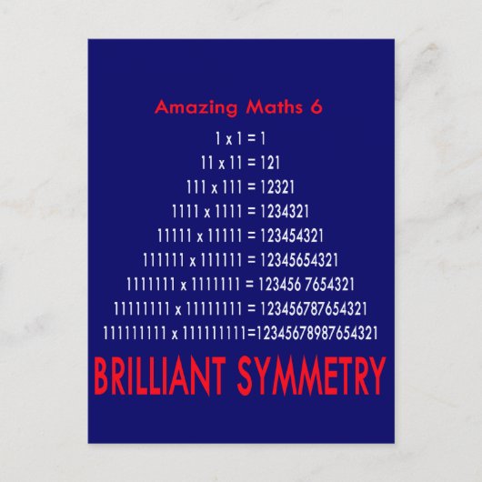 Verbluffende Wiskunde reeks 6 Briefkaart (Voorkant)
