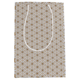 Verbluffende witte en gouden Starlight Medium Cadeauzakje