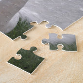 Verbluffende witte peacock (Peafowl) volledige plu Legpuzzel (Zijkant)