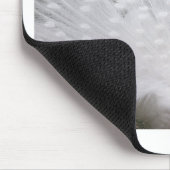 Verbluffende witte peacock (Peafowl) volledige plu Muismat (Hoek)