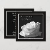 Verbluffende Witte Roos Gelofte Vernieuwing Kaart (Voorkant / Achterkant)