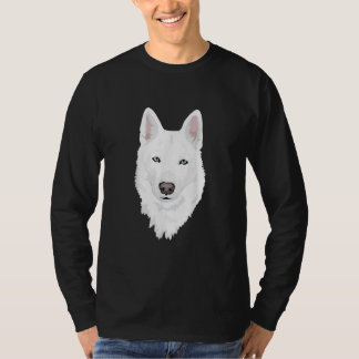 Verbluffende witte Siberiër Husky - zoete witte sn T-shirt