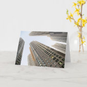 Verbluffende wolkenkrabbers kaart (Gele Bloem)