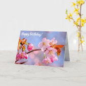 Verbluffende zachtheid van kersenbloesems in de le kaart (Gele Bloem)