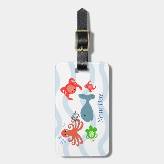 Verbluffende Zee ritters Bagagelabel (Voorkant verticaal)