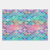 Verbluffende zeemeermin staart Collectie Inpakpapier Vel (Voorkant 3)