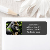 Verbluffende zilver Back Gorilla - Oerwoud King Etiket (Insitu)