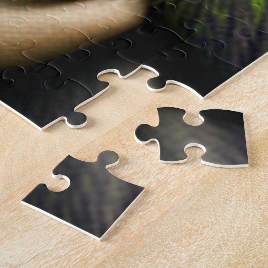 Verbluffende zilver Back Gorilla - Oerwoud King Legpuzzel (Zijkant)