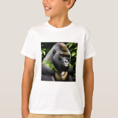 Verbluffende zilver Back Gorilla - Oerwoud King T-shirt (Voorkant)