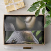 Verbluffende zilver Back Gorilla - Oerwoud King Tissuepapier (Geschenk)