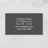 Verbluffende zilver Back Gorilla - Oerwoud King Visitekaartje (Achterkant)