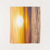 Verbluffende zonsondergang boven de wolken wandkleed (Voorkant)