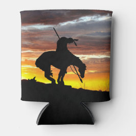 Verbluffende zonsondergang met einde van het pad s blikjeskoeler