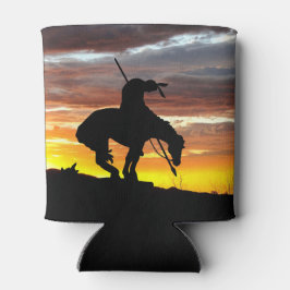 Verbluffende zonsondergang met einde van het pad s blikjeskoeler