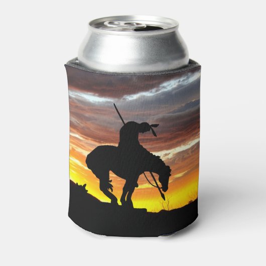 Verbluffende zonsondergang met einde van het pad s blikjeskoeler (Blikje Achterkant)