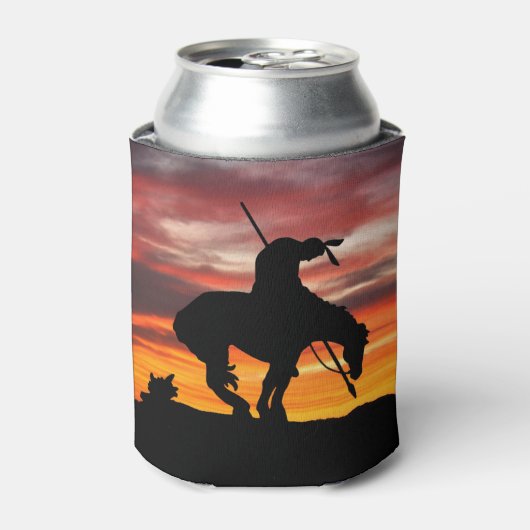 Verbluffende zonsondergang met einde van het pad s blikjeskoeler (Blikje Voorkant)