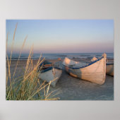 Verbluffende zonsondergang met zwart Zee Poster (Voorkant)