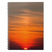Verbluffende zonsondergang notitieboek (Voorkant)