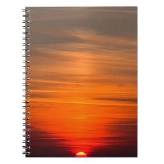 Verbluffende zonsondergang notitieboek