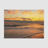 Verbluffende zonsondergang op het strand tissuepapier (Voorkant)