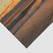 Verbluffende zonsondergang op het strand tissuepapier (Detail)