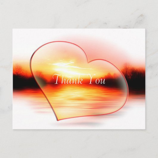 Verbluffende zonsondergang voeg je foto toe Dank j Briefkaart (Voorkant)