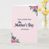 Verbluffende Zusters Dag Bouquet Kaart (Gele Bloem)