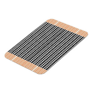 Verbluffende zwart-wit Abstracte Stippen achtergro Magneet