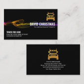 Verbluffende zwarte bliksemwagen-driver visitekaartje (Voorkant / Achterkant)