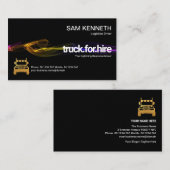 Verbluffende zwarte bliksemwagen-driver visitekaartje (Voorkant / Achterkant)