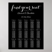 Verbluffende zwarte bruiloft poster (Voorkant)