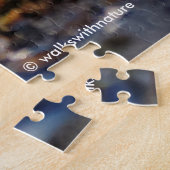 Verbluffende zwarte draaisel op strand legpuzzel (Zijkant)