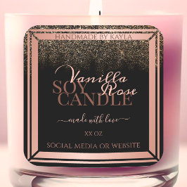 Verbluffende zwarte etiketten voor productverpakki