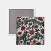 Verbluffende zwartogige Susans magneet (Voorkant / Achterkant)