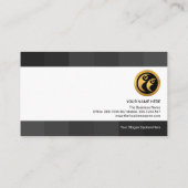 Verbluffende zwartwitgrijze tapes visitekaartje (Achterkant)