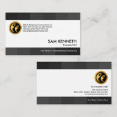 Verbluffende zwartwitgrijze tapes visitekaartje (Voorkant / Achterkant)