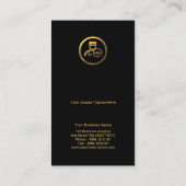 Verbluffer gouden strepen Lijst Visitekaartje (Achterkant)