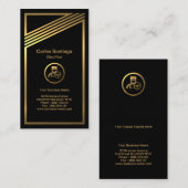 Verbluffer gouden strepen Lijst Visitekaartje (Voorkant / Achterkant)