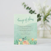 Verbod annuleringen Veranderen plannen uitgesteld Briefkaart (Staand voorkant)